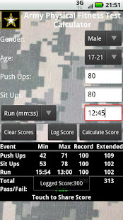 APFT Calc w/ Score Log ad-free(圖4)-速報App