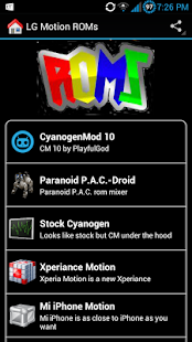 Lastest Motion ROMs APK for PC