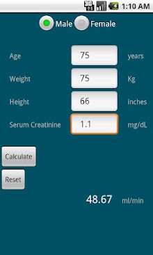 Renal Function Calculator