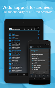 B1 File Manager and Archiver Screenshot