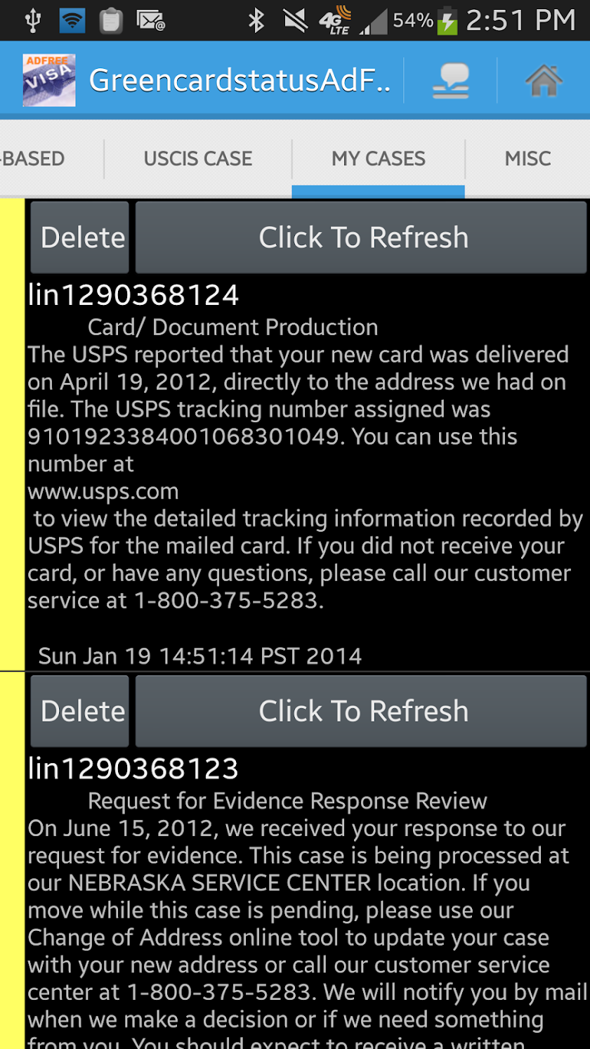 VISA BULLETIN STATUS (Ad Free) Screen 3