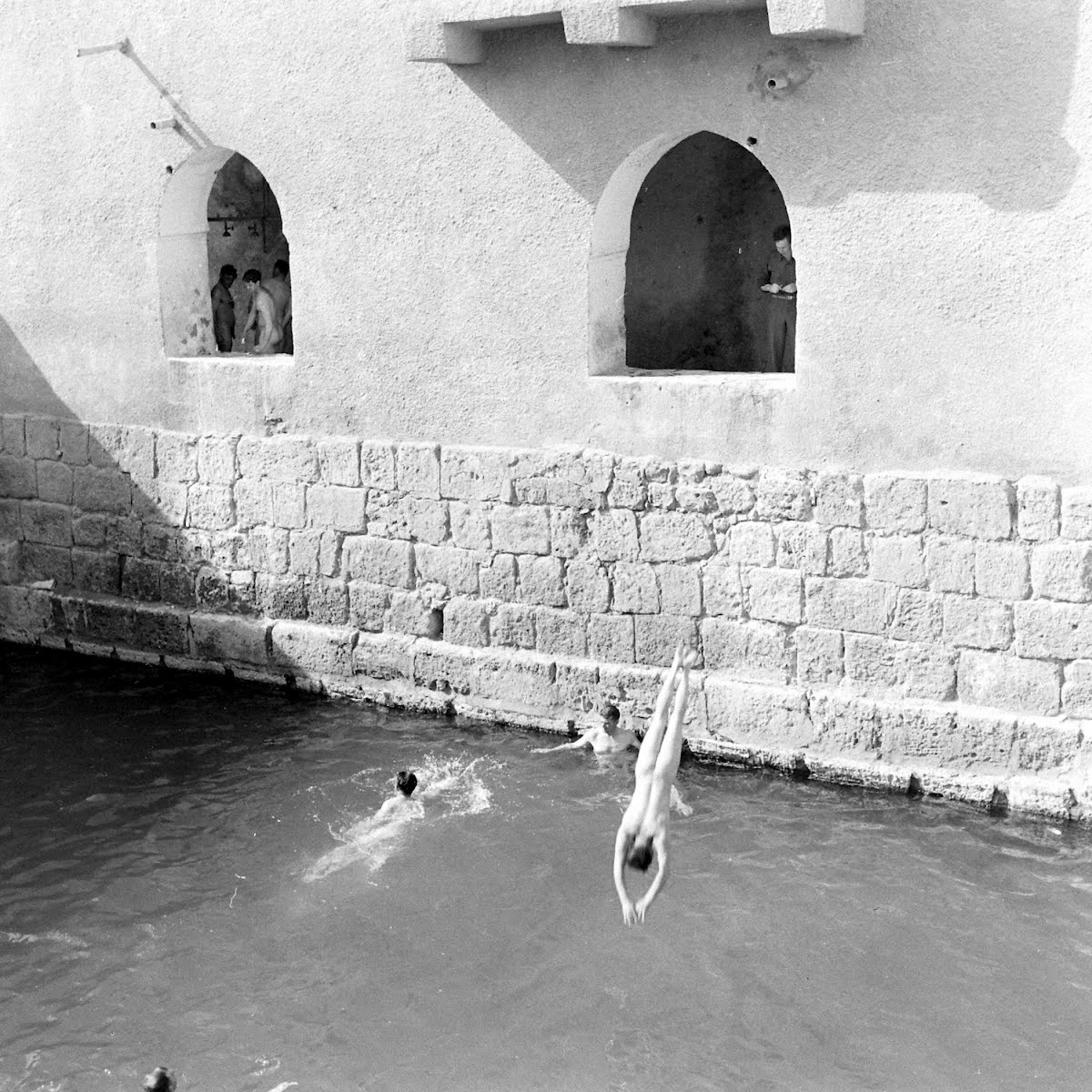 Soldiers Swim In Roman Baths At Gafsa Eliot Elisofon — Google Arts