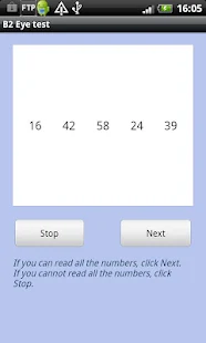 Application : Examen de la vue