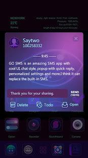 GO SMS PRO PURPLE CHARM THEME(圖3)-速報App
