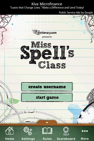 Screenshot #1 of Miss Spell's Class / Android