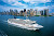 Norwegian Spirit, at the mouth of the Hudson River, sails past New York's magnificent skyline.