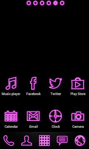 Pink Neon Free Theme