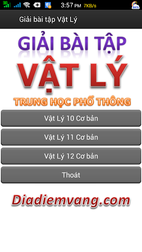 Giải bài tập Vật Lý THPT