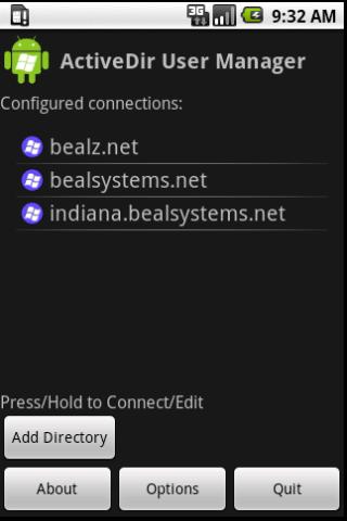    Free ActiveDir Manager- screenshot  