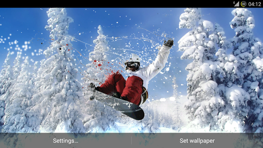 【免費個人化App】Snowboarder PRO Live Wallpaper-APP點子