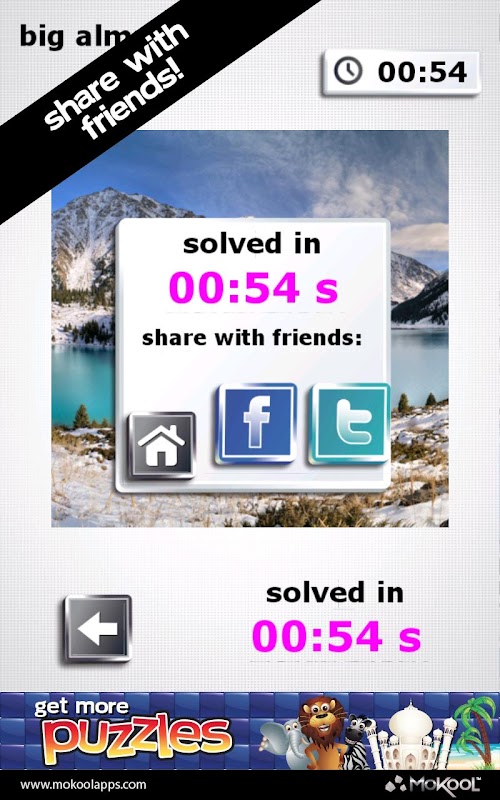 Android application Winter Wonderland Puzzles Pro screenshort