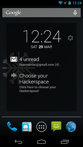 HackDash Hackerspace Dashclock