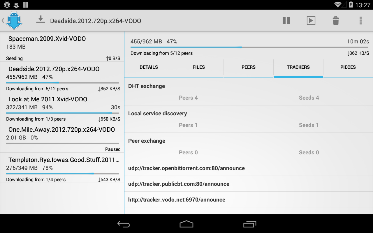 aTorrent - Torrent Downloader - screenshot
