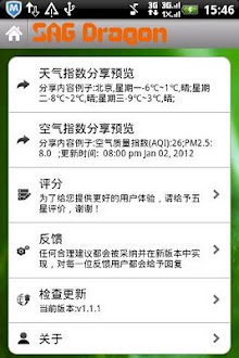 SAG天气空气指数