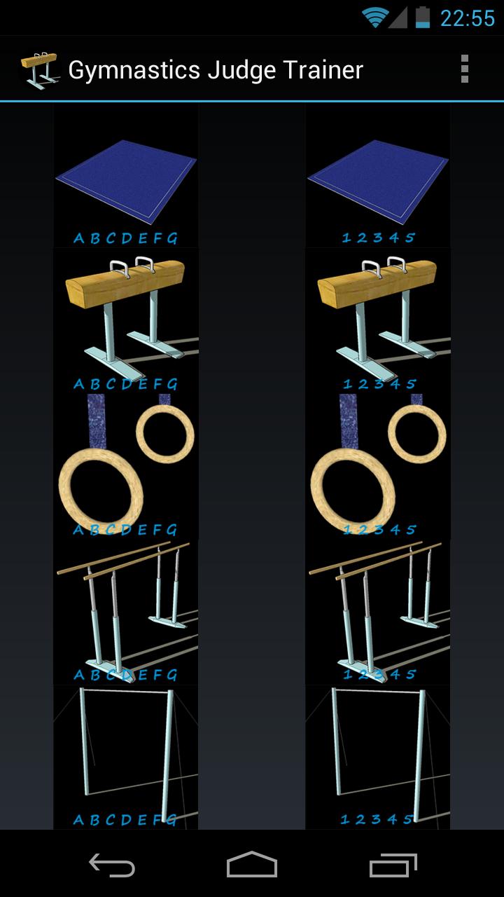 Gymnastics Judge Trainer Screen 1