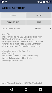Screenshot Sixaxis Controller v0.8.1