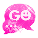 GO SMS Theme Pink Star logo