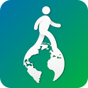 Virtual Walk Treadmill or GPS icon