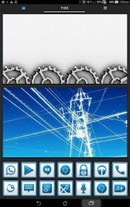 Screenshot BluWhiteCarbon Icons Launchers v1.0