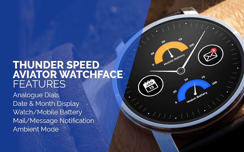 Thunder Speed Aviator Watch Screen 1