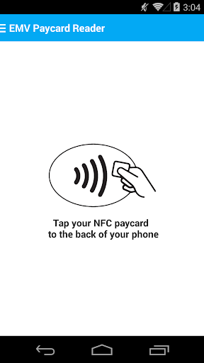 Banking card reader NFC EMV