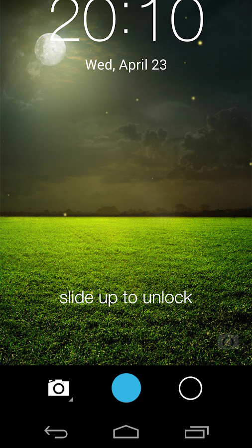 Fireflies lockscreen - screenshot