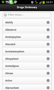 Drug Dictionary - screenshot thumbnail