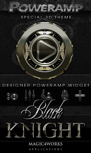 Poweramp Widget Black Knight
