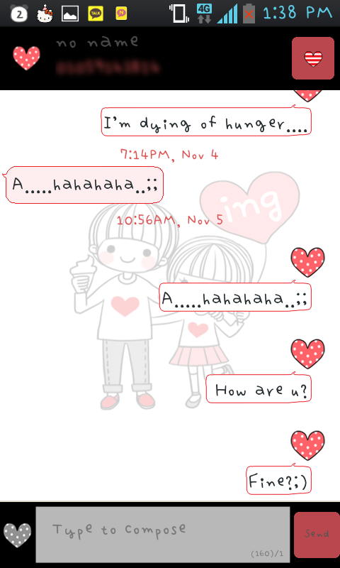 Dasom Couple GO sms themeのおすすめ画像2