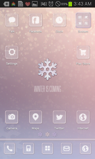 WINTER go launcher theme