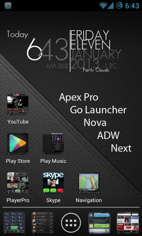 Andro Iphone ADW GO NOVA APEX - screenshot