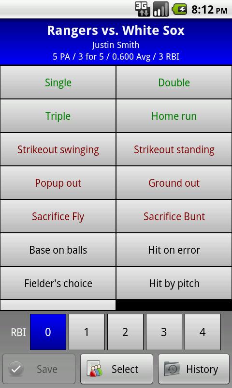 Batting Stats Screen 3