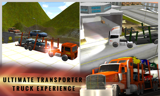 Free CAR TRANSPORTER TRUCK DRIVE 3D APK for PC