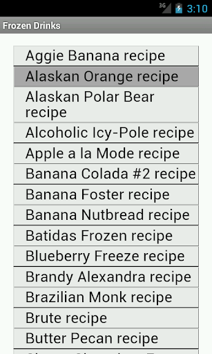 250 Frozen Drink Recipes