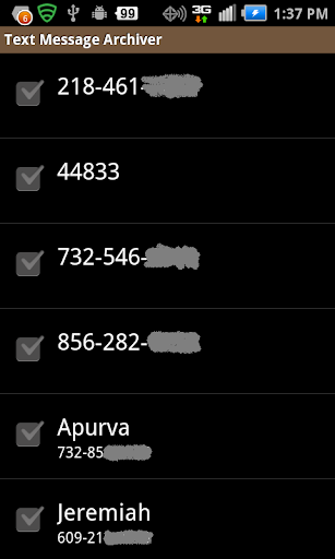 Text Message Archiver