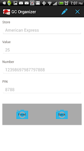 Free Giftcard Organizer APK for PC