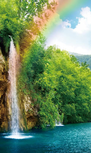 waterdrop rainbow nature