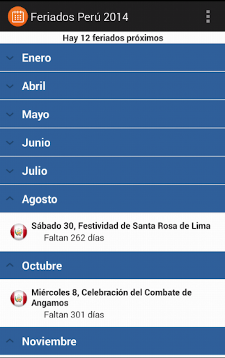 免費下載生產應用APP|Feriados Perú 2014 app開箱文|APP開箱王