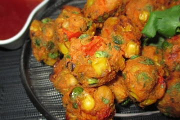 Curried Chickpea and Vegetable Balls Recipe