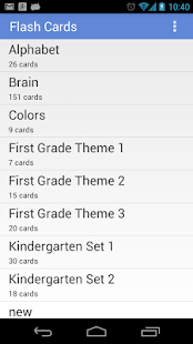 Flashcards Application