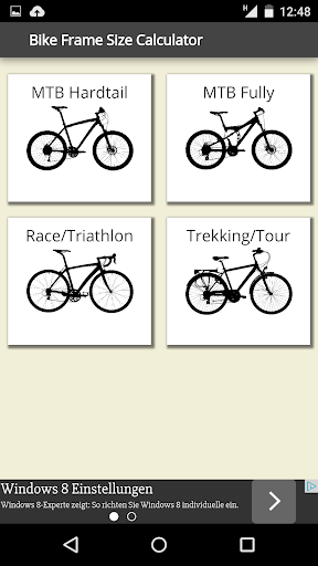 Bike Frame Size Calculator