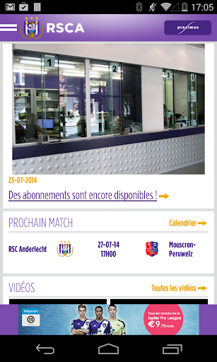 RSCA Official by Proximus