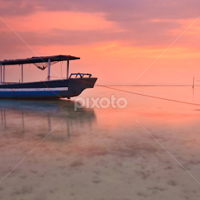 Parking boat in the dusk by Alfi Nurulhida - Novices Only Landscapes