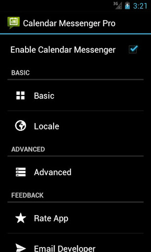 Calendar Messenger Lite