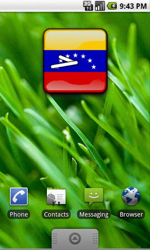 Venezuela Flag Clock Widget