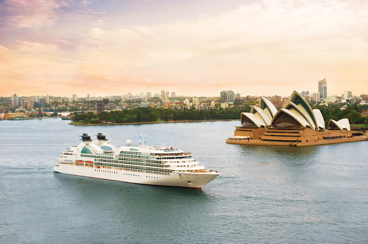 Seabourn Odyssey sails through Sydney Harbor. Australia has become a major mecca for cruises in the past few years. 
