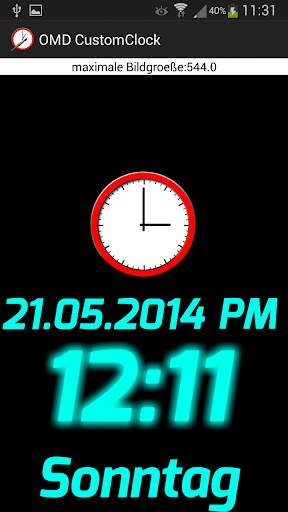 Custom Clock Widget Lite OMD