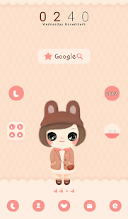 Lastest 귀요미꼬망(가을) 도돌런처 테마 APK