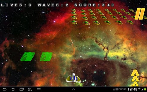 Android application 3D Mega Invaders in space game screenshort