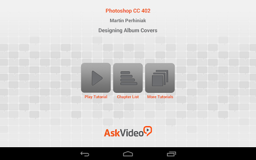 Android application Album Cover Course: Photoshop screenshort